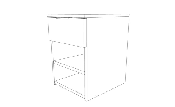Bedside Table with 1 Drawer