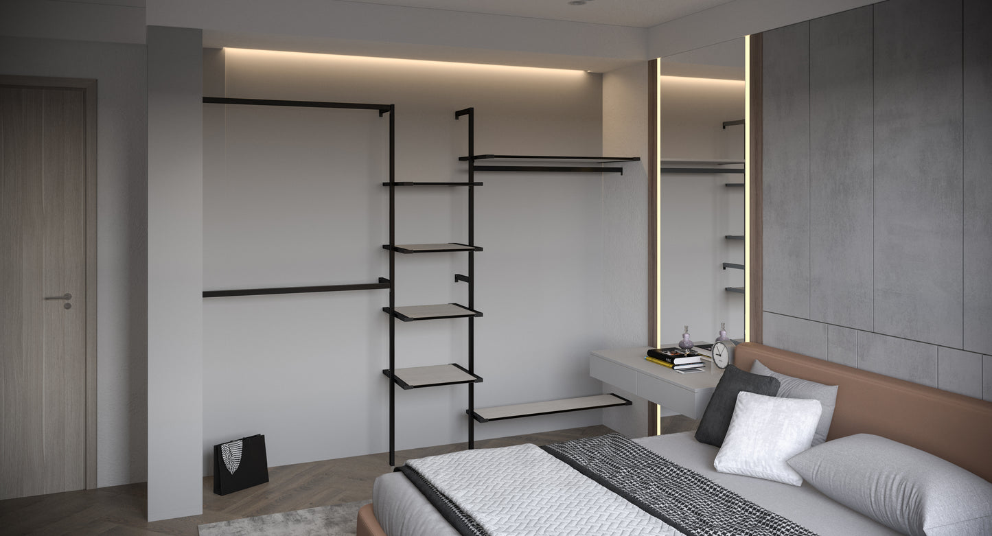 Full Wardrobe Interior with no melamine shelves